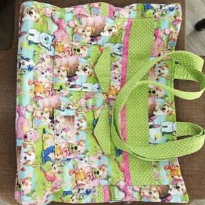 Huge handmade tote/diaper bag